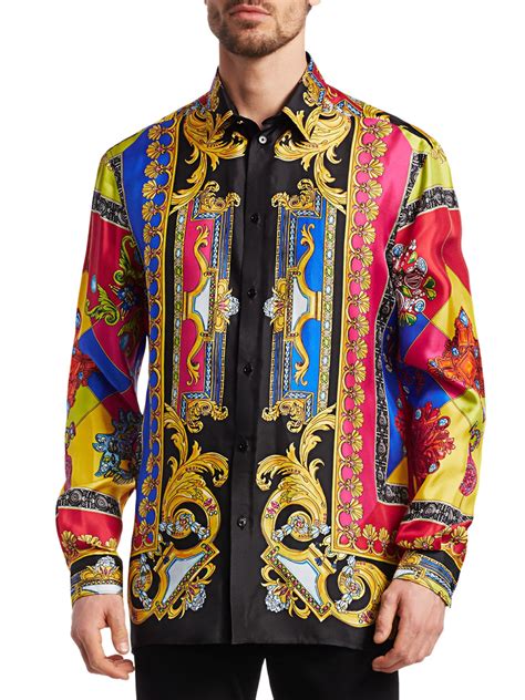 cheap mens versace shirt|versace men's button shirts.